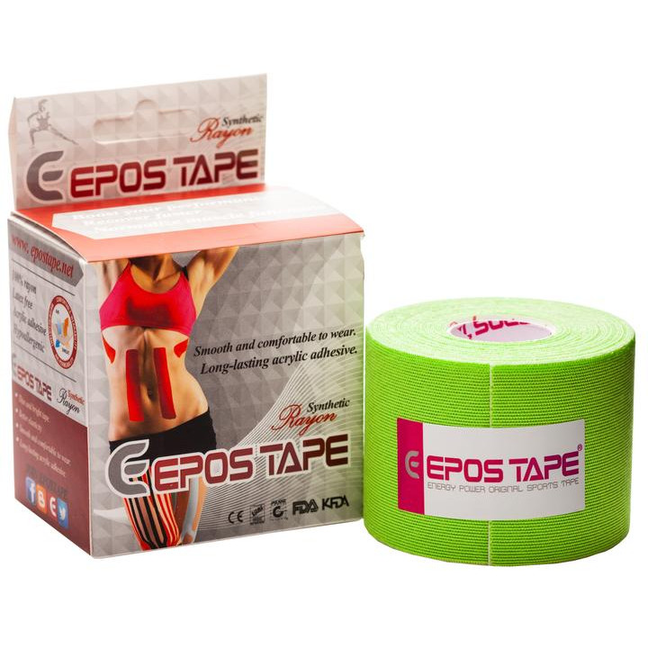 Epos Tape Кінезіо тейп  Rayon 5 см х 5 м салатовий - зображення 1