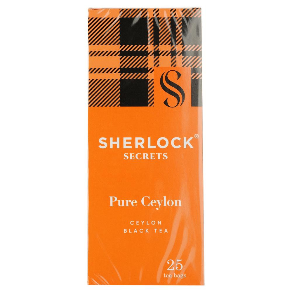 Sherlock Secrets Чай чорний  Pure Ceylon, 25*2 г (4823118601190) - зображення 1