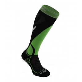   Bridgedale Шкарпетки  Merinofusion Ski Vertige Mid Black/Green L (1053-610556.843.L)