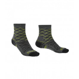   Bridgedale Шкарпетки  Hike LW Endurance Ankle Pattern Grey/Lime L (1053-710096.118.L)