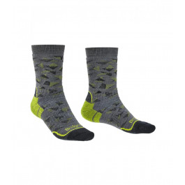   Bridgedale Шкарпетки  Hike MW Endurance Boot Pattern Grey/Lime S (1053-710092.118.S)