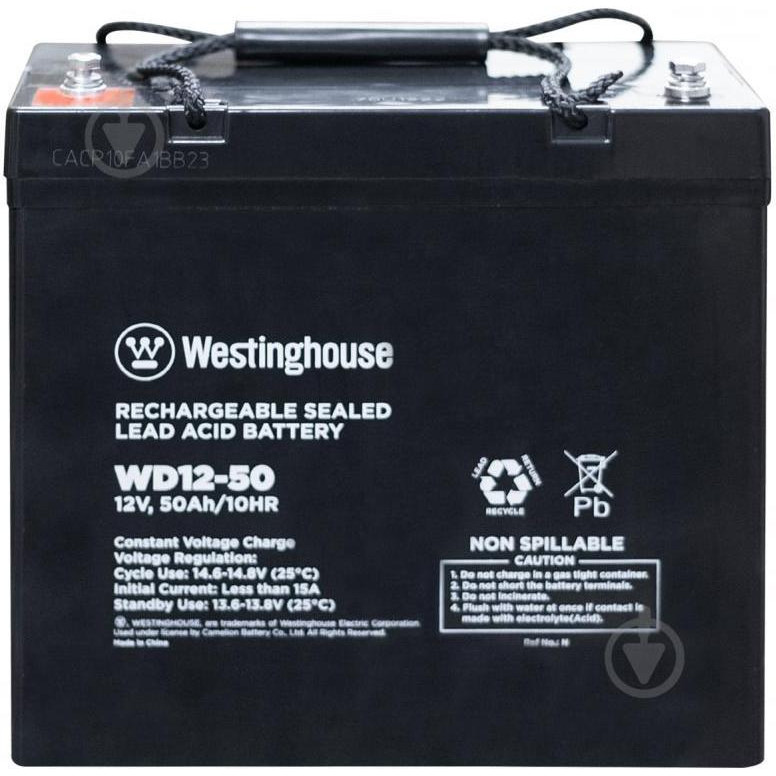 Westinghouse Terminal T14 12V 50Ah (WD12-50N-T14) - зображення 1