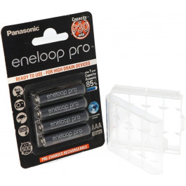   Panasonic Eneloop Pro + Case AAA 930mAh 4шт/уп (BK-4HCDEC4CP)