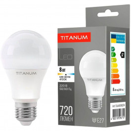 TITANUM LED A60 8W E27 4100K 220V (TLA6008274)