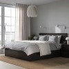 IKEA MALM Каркас высокий с 2 ящиками 160x200 czarnobraz и LEIRSUND основа под матрас (791.763.22) - зображення 9