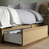 IKEA MALM Каркас высокий с 4 ящиками 140x200 okleina debowa и LEIRSUND основа под матрас (391.754.28) - зображення 6