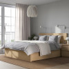 IKEA MALM Каркас высокий с 4 ящиками 140x200 okleina debowa и LEIRSUND основа под матрас (391.754.28) - зображення 7