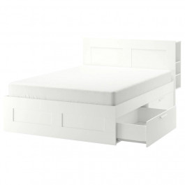 IKEA BRIMNES Каркас с изголовьем 140x200 без основы под матрас (590.991.36)