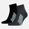 PUMA Набор носков  Unisex BWT Lifestyle Quarter Socks 2 pack 90795301 35/38 2 пары Black/White (872024503 - зображення 1