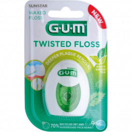   Sunstar GUM Зубна нитка  Deepclean Twisted floss 30 м (7630019902755)