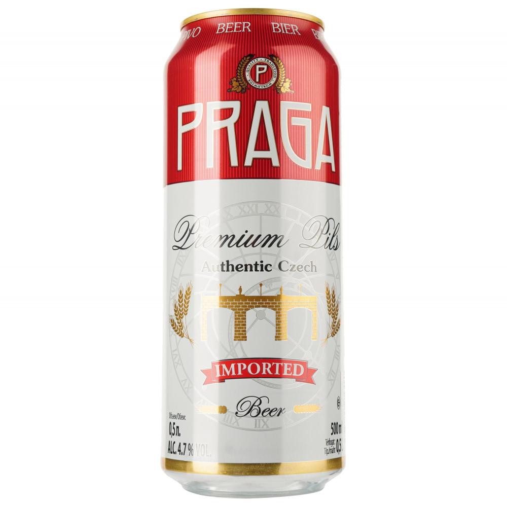 Praga Пиво Premium Pils светлое 4,7% ж/б 0,5 л.(8593875219490) - зображення 1