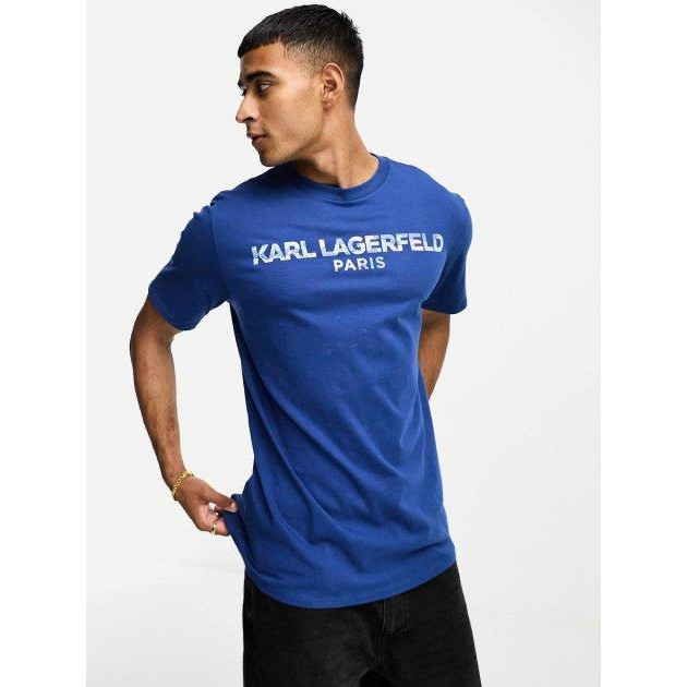 Karl Lagerfeld Футболка чоловіча  18130095 L Синя (1159794189) - зображення 1
