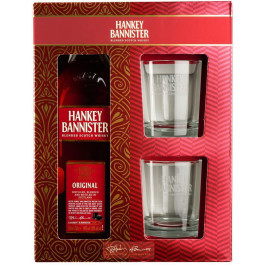   Hankey Bannister Виски Original 0,7 л + 2 стакана 0,7 л (5010509005388)