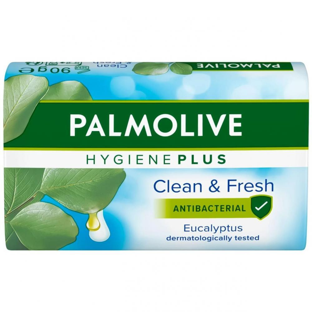 PALMOLIVE Мило  Гігієна+ Чистота/свіжість Евкаліпт, 90 г (8718951392472) - зображення 1