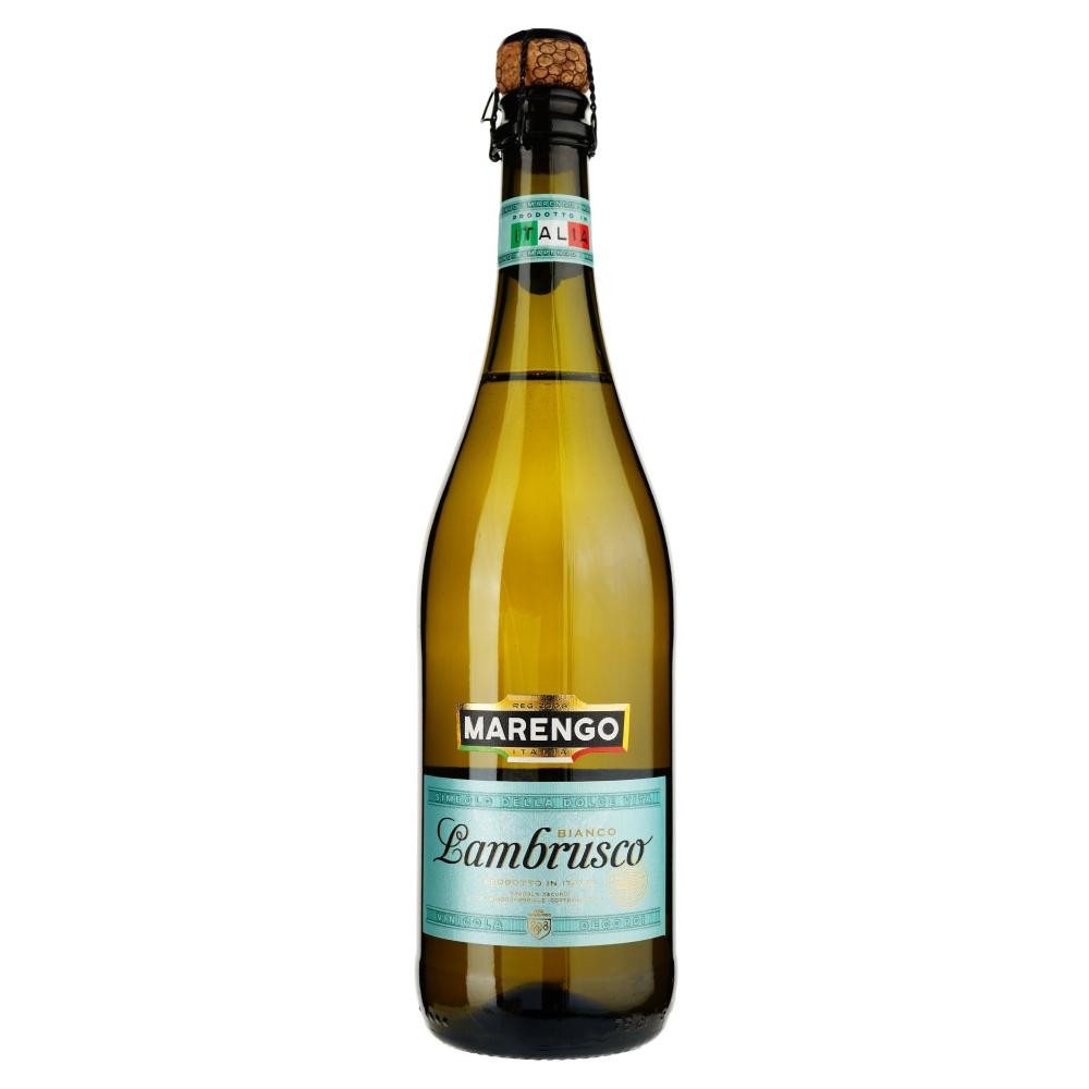 Marengo Вино ігристе  Lambrusco Bianco, біле, напівсолодке, 8%, 0,75 л (8008820167080) - зображення 1