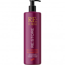 Re:form Наполняющий безсульфатний шампунь  Re:store восстановление и заполнение волос 400 мл (4820197006892)