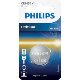   Philips CR-2430 bat(3B) Lithium 1шт (CR2430/00B)