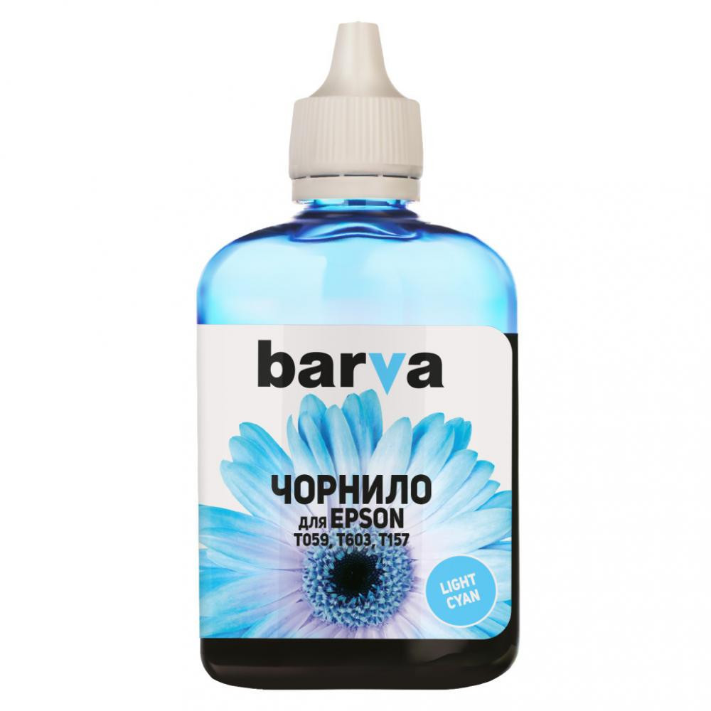 Barva для Epson T0595 (R2400) Light Cyan 90г (E059-451) I-BAR-ET0595-090-LC - зображення 1