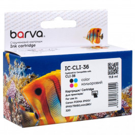   Barva Картридж Canon CLI-36 Color (1511B001) 11.8 мл, цветной CI-BAR-CAN-CLI-36-C (IC-CLI-36)