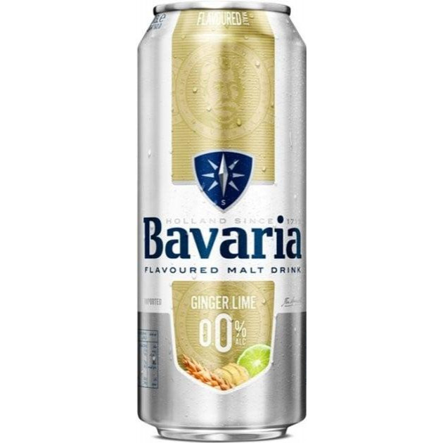 Bavaria Пиво безалкогольне  Імбир Лайм світле, з/б, 0.5 л (8714800036030) - зображення 1