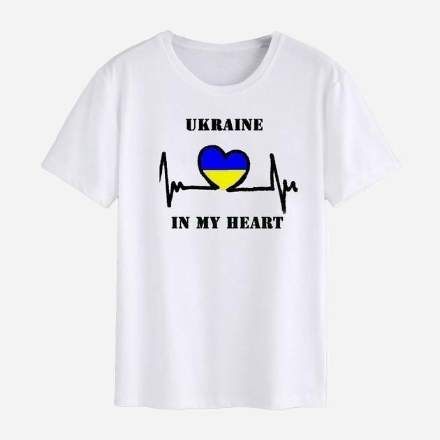 Love&Live Футболка  Ukraine in my heart-2 LLP01597 L Біла (LL2000000341330) - зображення 1