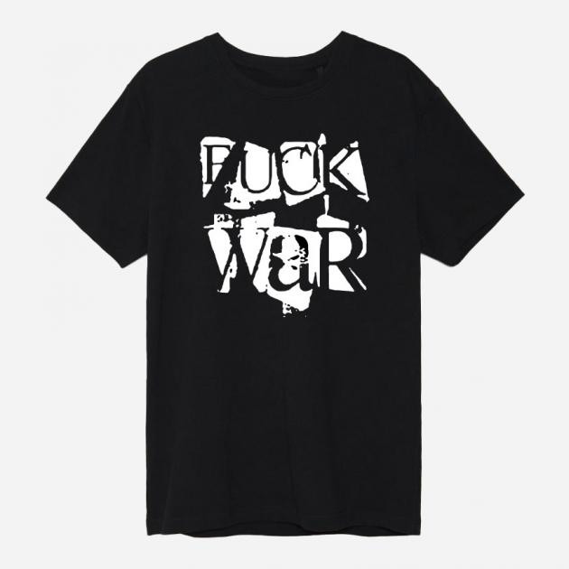 Zuzu Футболка  Fuck war ZZP00560 XXXL Черная (LL2000000334394) - зображення 1