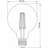 VIDEX LED Filament G95FD 7W E27 4100K 220V диммерная (VL-G95FD-07274) - зображення 2