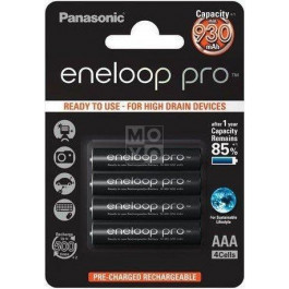   Panasonic AAA 900mAh NiMh 4шт Eneloop Pro (BK-4HCCE/4BE)