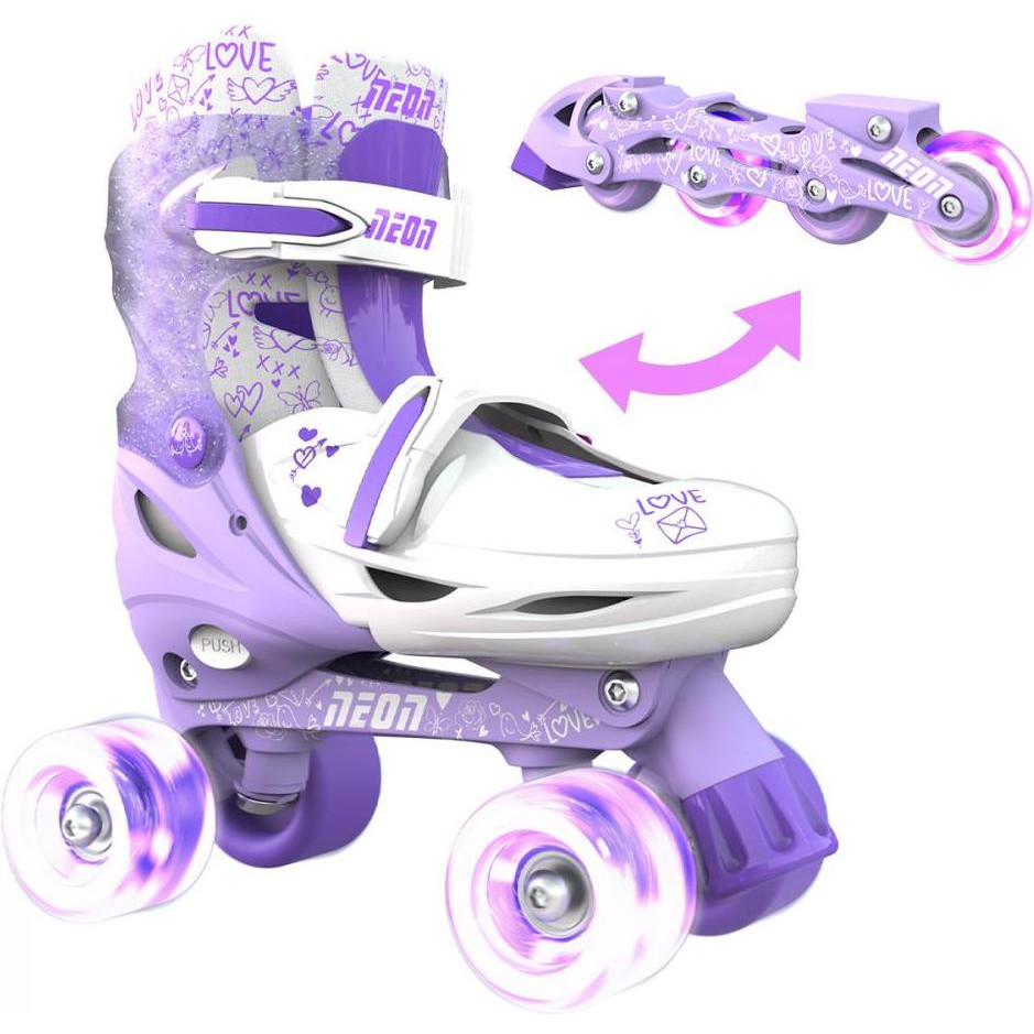 Neon Combo Skates / размер 30-33 purple (NT09L4) - зображення 1