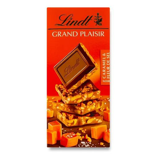 Lindt Шоколад чорний  Grand Plaisir солена карамель, 150 г (7610400084239) - зображення 1