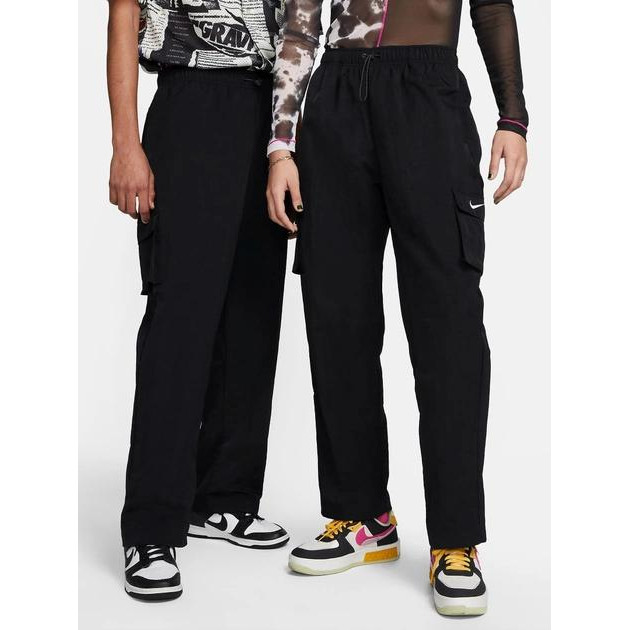 Nike Спортивные штаны женские  Essential Pant Cargo DO7209-010 XS Черный/Белый (0195245711511) - зображення 1