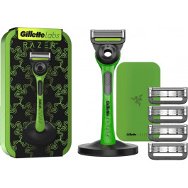   Gillette Бритва / станок для бритья  Labs X Razer 5 сменных лезвий + Box