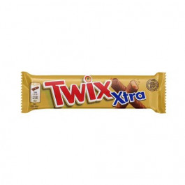   Twix Батончик  Extra печиво і карамель у молочному шоколаді, 75 г (5000159558013)