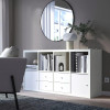 IKEA KALLAX Книжкова шафа біла 77х147 (592.783.07) - зображення 7