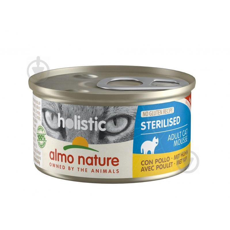 Almo Nature Holistic Sterilised Cat Chicken 85 г (8001154127478) - зображення 1