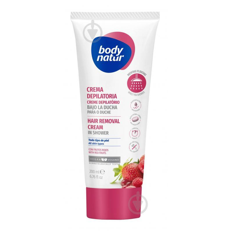 Body Natur Hair Removal Cream крем для депіляції 200 ML - зображення 1