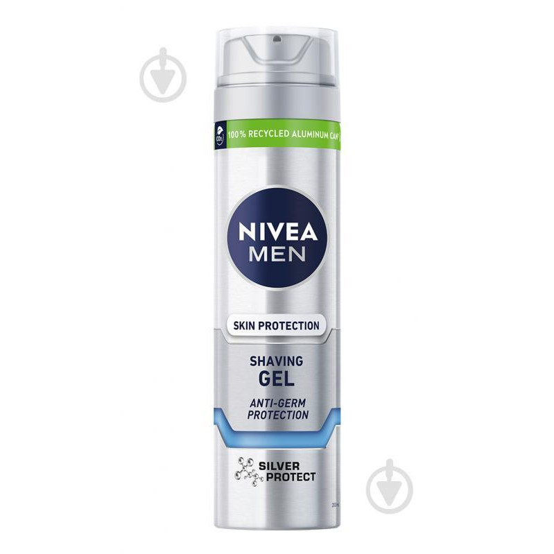 Nivea Гель для гоління  Men Срібний захист, 200 мл - зображення 1