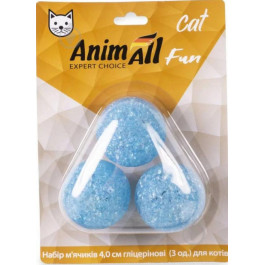   AnimAll Набор глицериновых мячиков  Fun Cat для кошек, 3 шт (VP039)