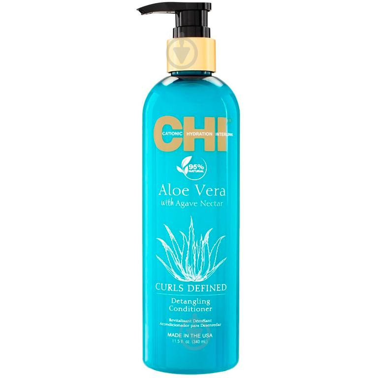 CHI Кондиционер для вьющихся волос  Aloe Vera Detangling Conditioner 340ml (633911811474) - зображення 1