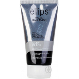   Ellips Маска для волос  Vitamin Hair Mask Silky Black Шелковая ночь с Pro-кератиновым комплексом, 120 г