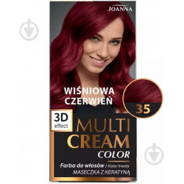   Joanna Фарба для волосся  Multi Cream Color №35 Вишнево-червона 100 мл