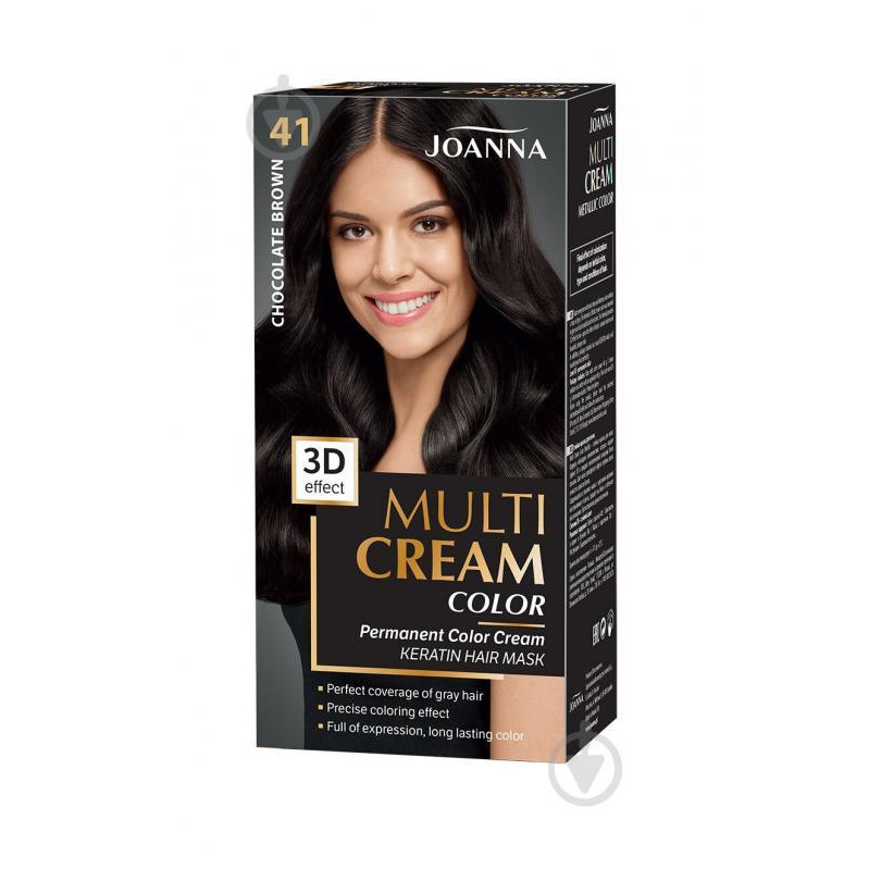 Joanna Фарба для волосся  Multi Cream Color 41 Шоколадний, 100 мл - зображення 1