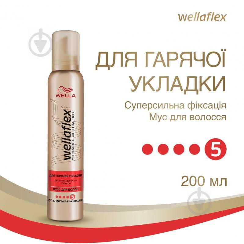 Wella Мусс для волос  Для горячей укладки сильной фиксации 200 мл (99240009684) - зображення 1