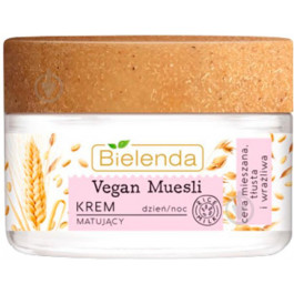   Bielenda Крем матирующий  Vegan Muesli Пшеница + овес + рисовое молоко 50 мл (5902169037819)