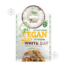   7 Days Маска тканинна для обличчя  Monday WHITE DAY GO VEGAN 25 г