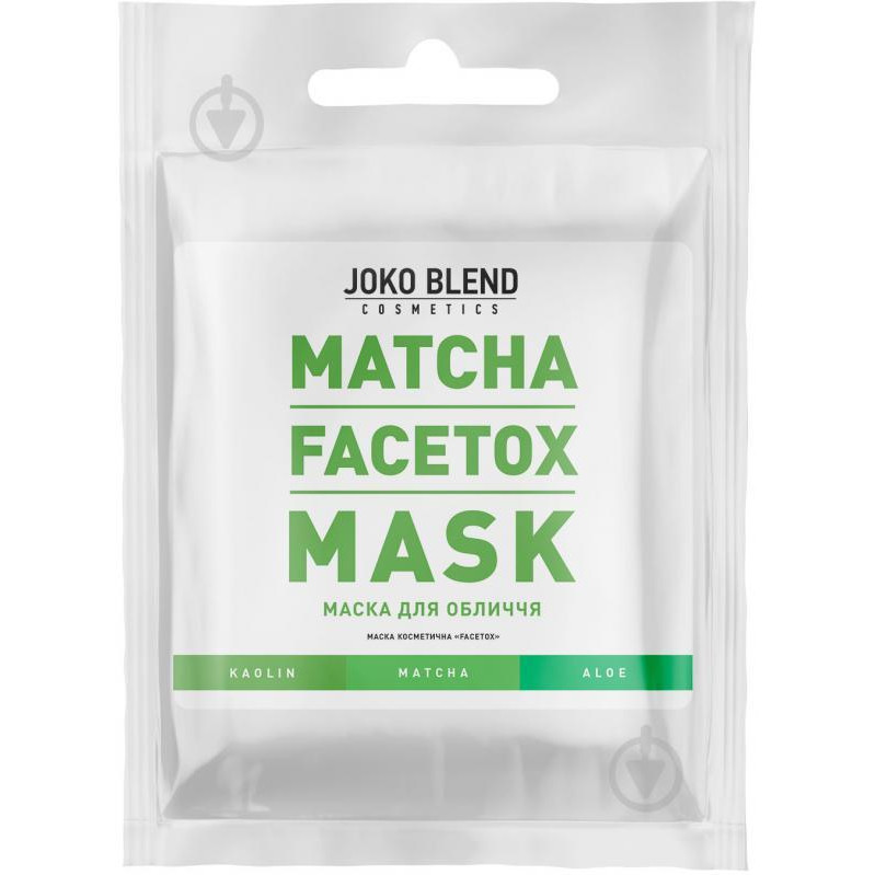 Joko Blend Маска для обличчя Matcha Facetox Mask  20 гр - зображення 1