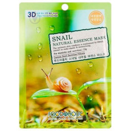   Food a Holic Маска тканевая  Natural Essence Mask Snail Экстракт Муцина улитки 23 г (8809279621358)