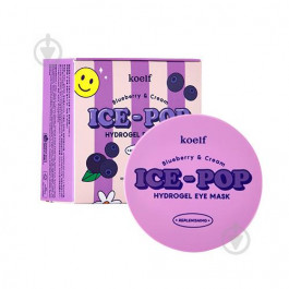   Koelf Гидрогелевые патчи для глаз с голубикой и сливками  Blueberry & Cream Ice-Pop Hydrogel Eye Mask 60 ш