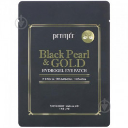   Petitfee Гидрогелевые патчи для глаз  Black Pearl & Gold Hydrogel Eye Patch с золотом и черным жемчугом 2 шт 