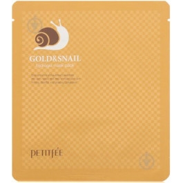   Koelf Гидрогелевая маска для лица Petitfee& Gold & Snail Hydrogel Mask Pack с золотом и улиткой, 1 шт (880